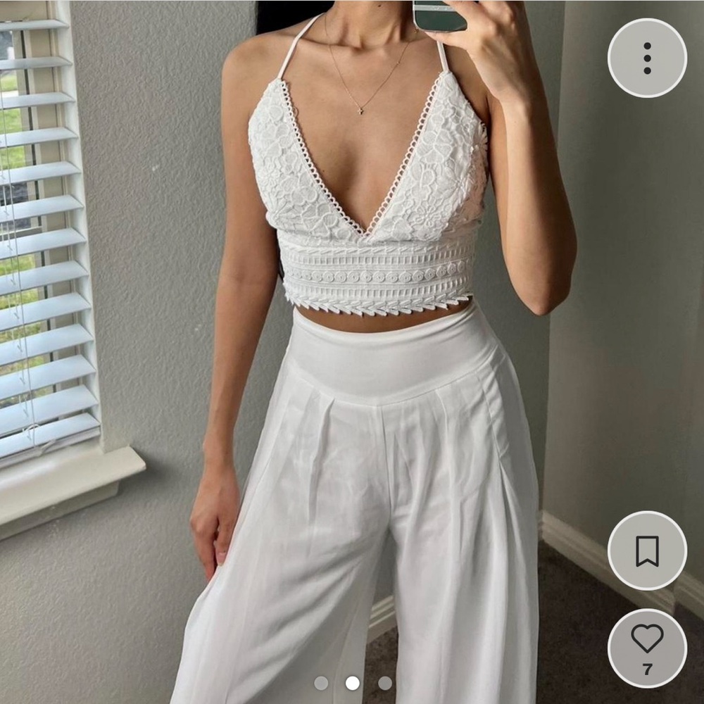 White Two Piece Set